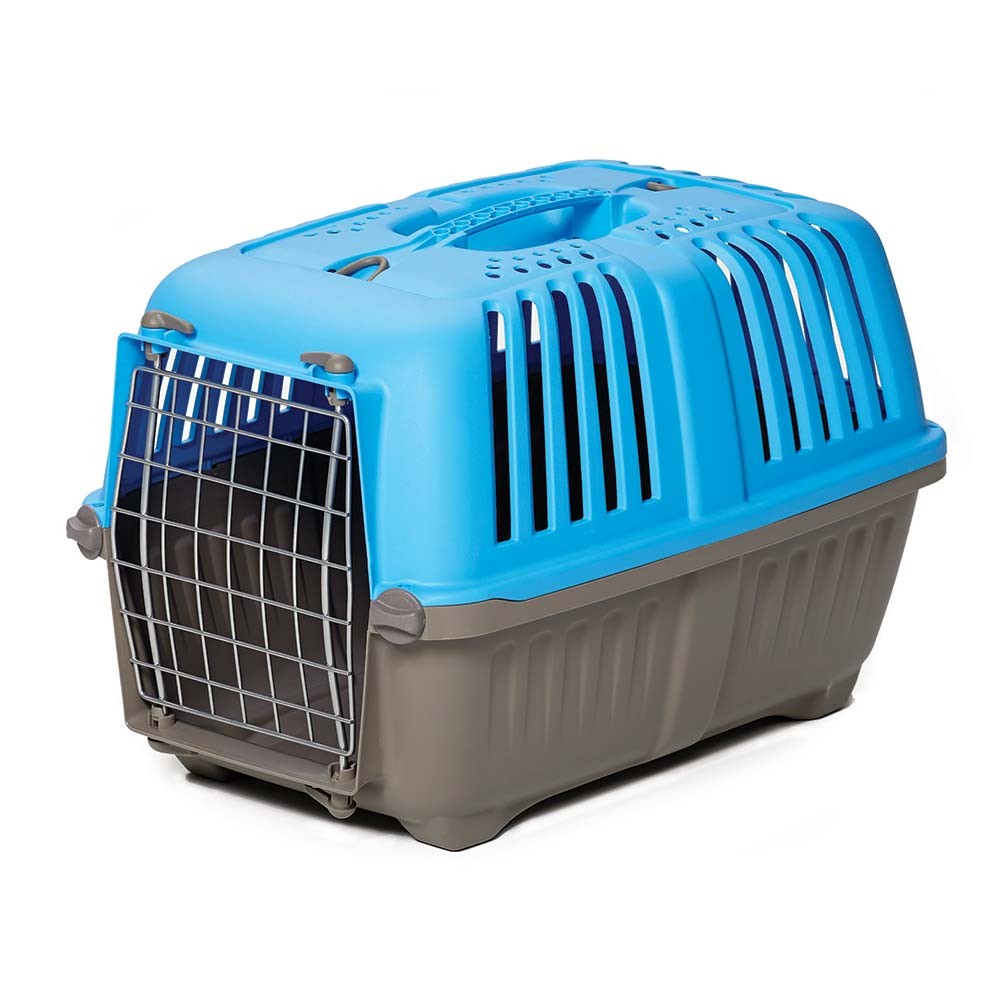 Midwest Blue 18.875" x 12.75" x 12.75 Spree Plastic Pet Carrier